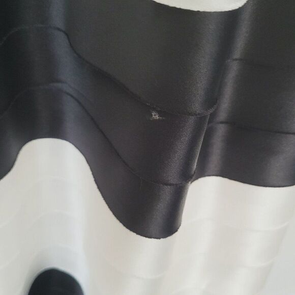 BCBGMAXAZRIA Strapless Tiered Dress in Black & White Size 2 - Picture 2 of 11